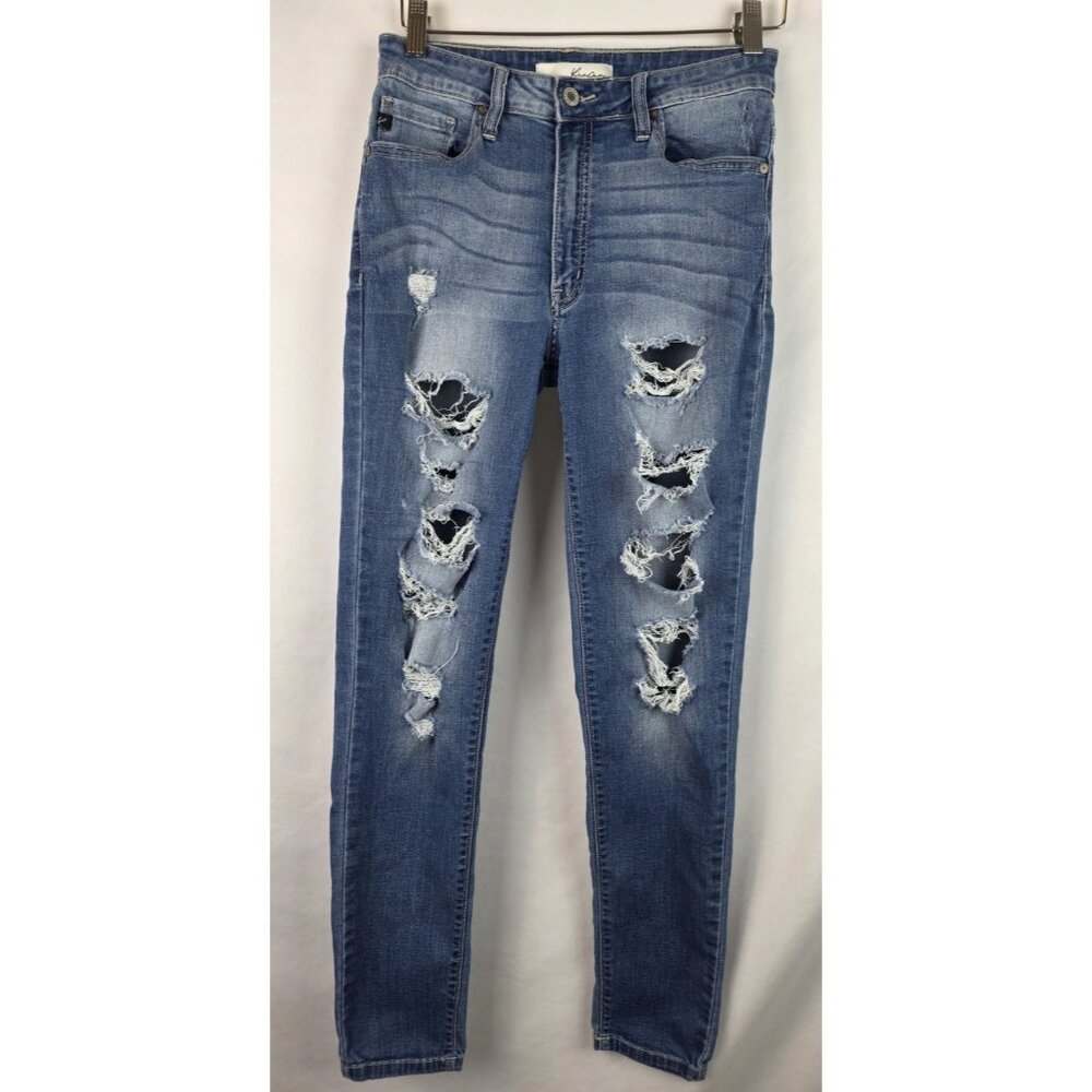 KanCan Jeans Women's Size 9 / 28 Distressed Skinny Denim Jean Pants